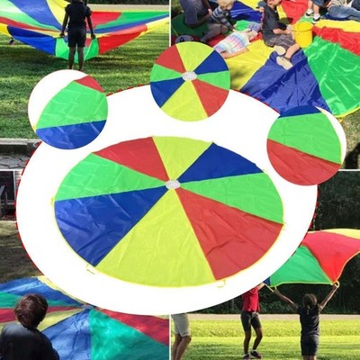 Spielen Sie die Parachute Color Perception Cooperative Games für Kinder im