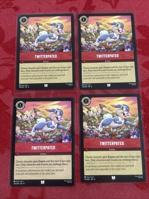 4x Lorcana Reign of Jafar - Twitterpated - 150/204 - M/NM x4