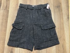Zara Shorts, Youth Girl's Size 13-14, Black, Tweed, High Waist