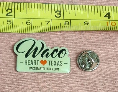 Waco Heart of Texas Travel Souvenir Lapel Pin