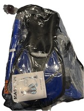 New Mask Fin Snorkel Set L/XL Size Includes Mesh Bag