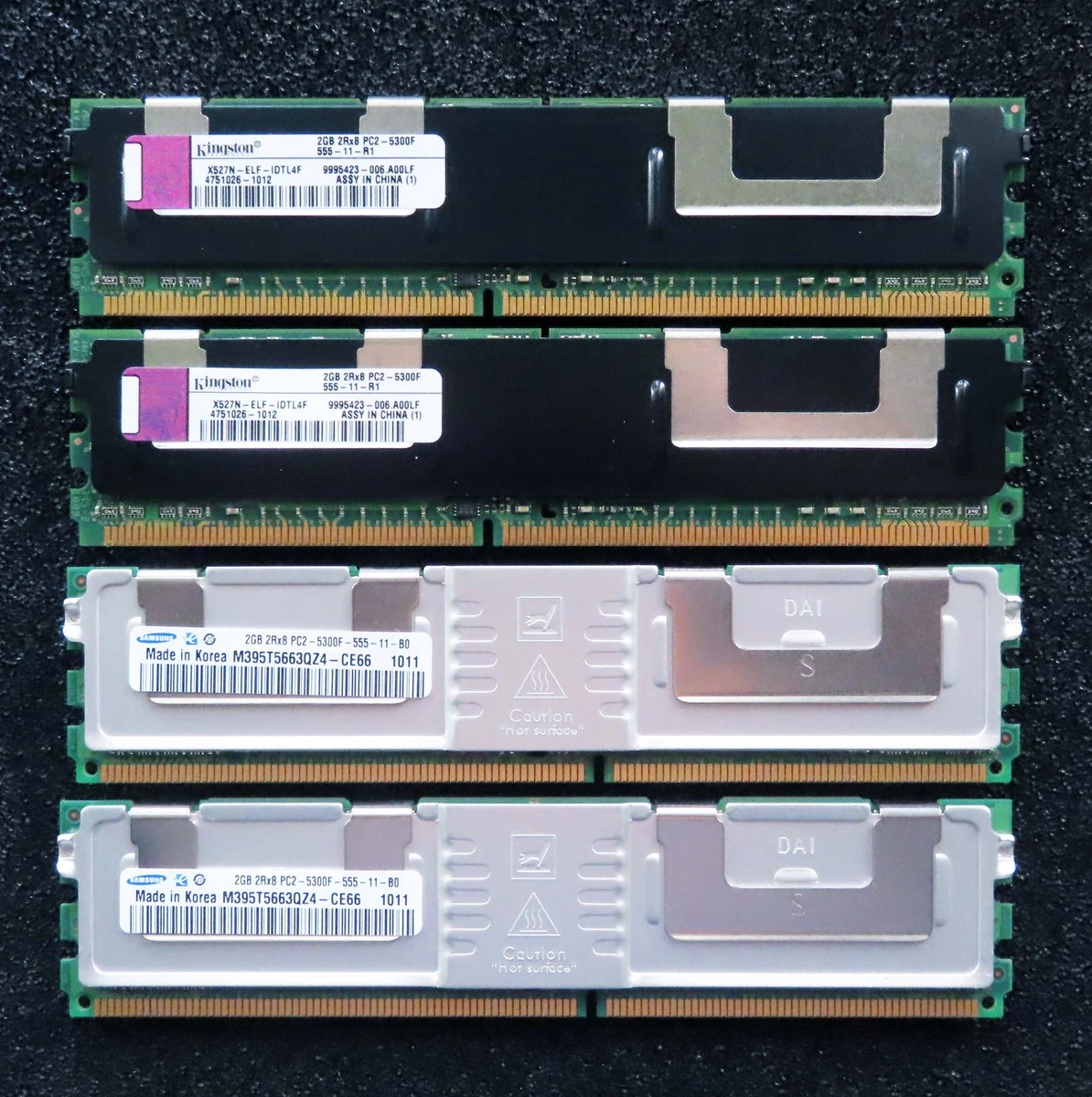 Mémoire DDR2 ECC Fully Buffered FB-DIMM 1Go PC2-6400 - Lot De 4 (4Go Total)