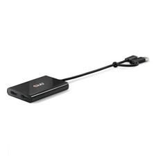 USB Type C/A to HDMI Adapter, Dual Monitor 4K 60Hz Hub Splitter with Displayl...