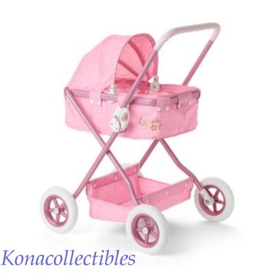 American Girl Bitty Baby Bassinet Stroller New! Adorable, Pink, Christmas