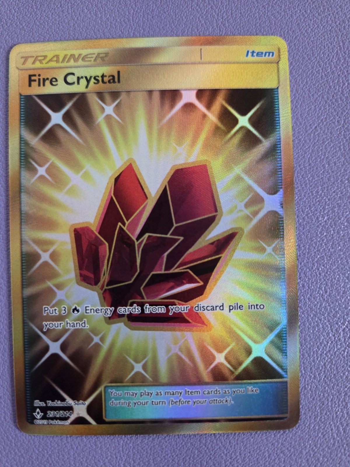 Fire Crystal 231/214 Pokemon Unbroken Bonds Pokemon TCG NM