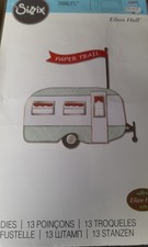 Sizzix Thinlits 660327 Eileen Hull Travel Trailer Caravan Rarely Available Fab!
