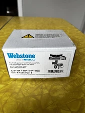 Webstone H-41672 Pro-Pal Valve 1/2" Brass 600 PSI FIP/MIP/Hose
