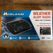 Midland WR400 NOAA Emergency Weather Alert Radio w/ AM FM Radio~NEW in Box