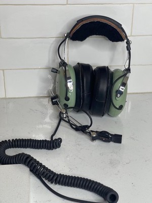 David Clark Aviation Headset Pilot Aircraft H10-76 Green Untested