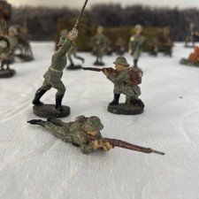 3 Stück Antike Massefiguren Soldaten / Militär Hersteller: DURO