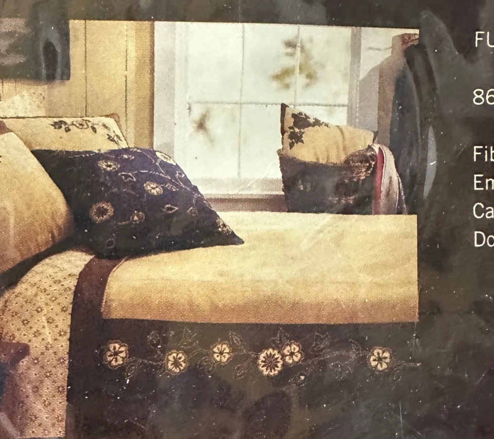 Edredón Great West Completo/Queen Target Western Marrón Rústico Country Floral Nuevo Foto 4 de 4