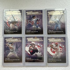 Topps 2001 Record Breakers 6-Card Lot Alex Rodriguez Chipper Jones Brett