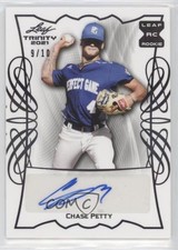 2021 Leaf Trinity Black /10 Chase Petty #BA-CP1 Auto 0rm6