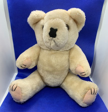 Small Tan Teddy Bear Plush Stuffed Animal With Moveable Arms and Legs
