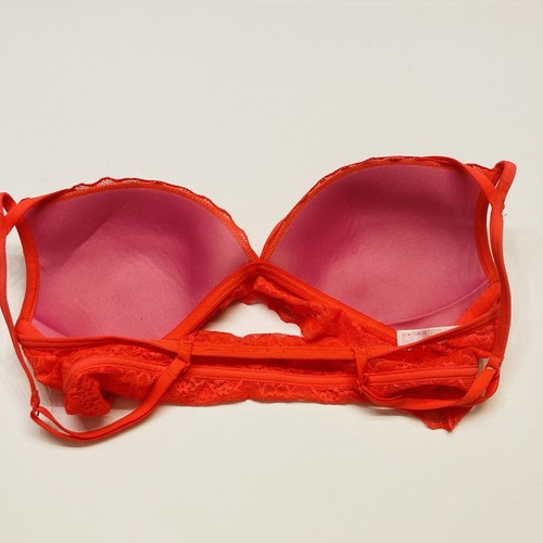 Victoria's Secret Pink Lace Bralette Bra Lightly Lined Wireless Strappy Sz Small - Bild 7 von 9
