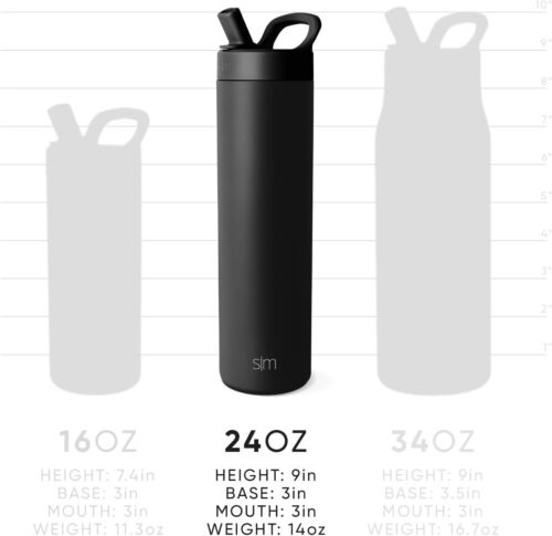 Reusable 24oz Stainless Steel Insulated Water Bottle - Perfect for Gym & Sports - Picture 6 of 9