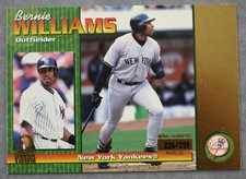 Bernie Williams New York Yankees Rare 1999 Pacific Omega GOLD #167 #d 226/299