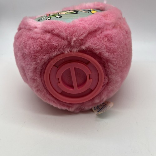 Vintage Applause Powerpuff Girls Fuzzy Coin Bank Pink Plush Cartoon Network 2000 - Picture 5 of 10