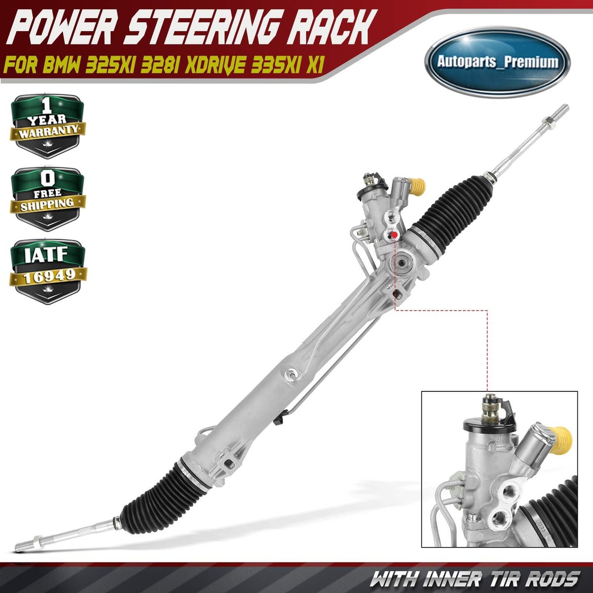 Power Steering Rack and Pinion Assembly for BMW E90 F30 328i