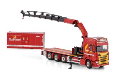 WSI 1/50 SCANIA コンテナ+ Palfinger WSI 1/50 Scania CR20H 8x2 Truck Palfinger PK65002-SH + 20ft