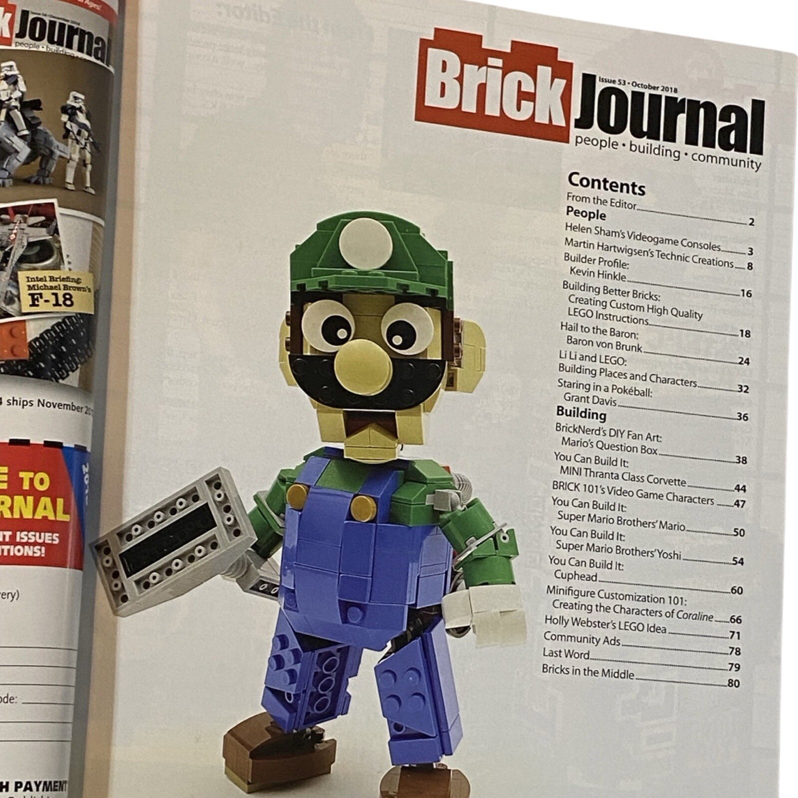 Brick Journal Magazine 53 Oct 2018 Brickworld LEGO Mario Pokemon