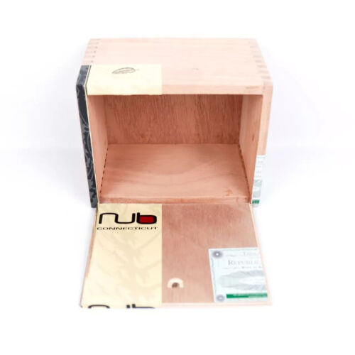 Menge 5 Nub Connecticut 354 Leere Holz Zigarrenkiste 5,75" x 4,5" x 3,75" - Bild 5 von 11