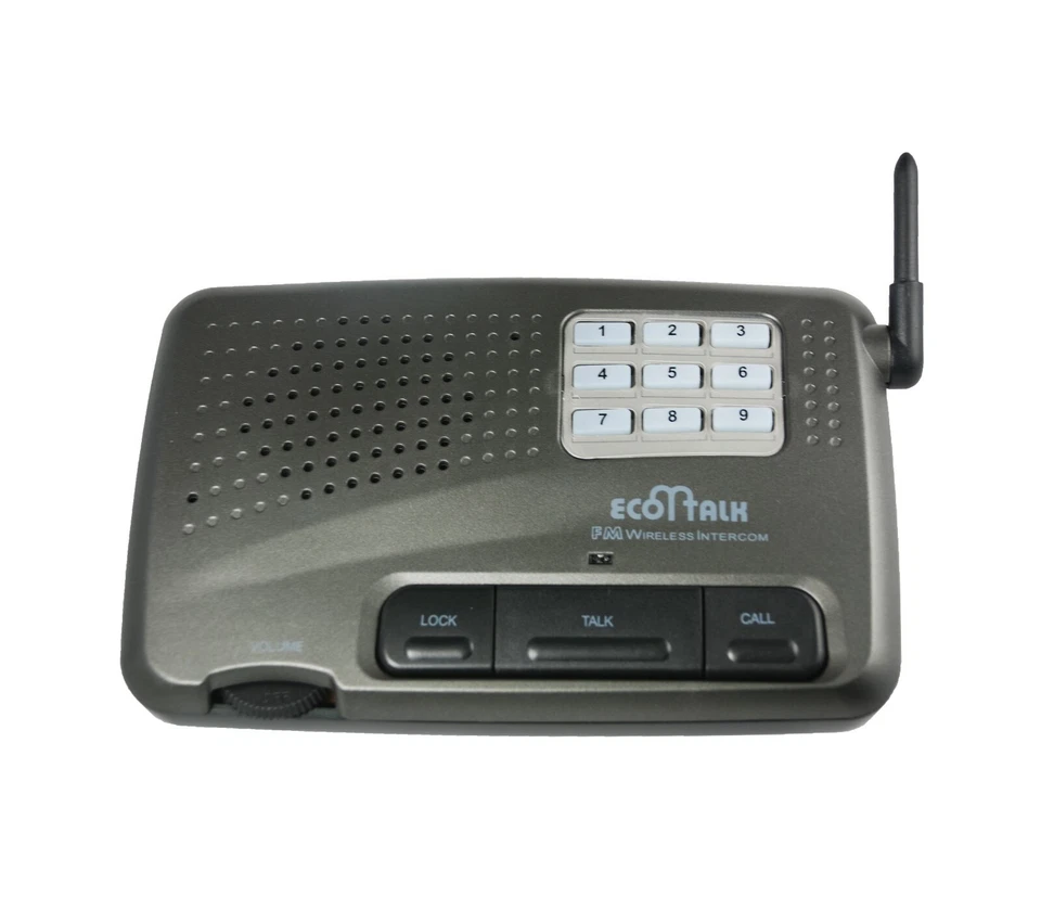 Sistema de interfone de voz FM sem fio escritório em casa 3 estações 10 canais preto carvão - Imagem 4 de 4