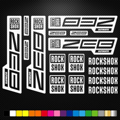ROCK SHOX ZEB - KIT Vinyl Decals Stickers Sheet Bike Frame Cycle Cycling Bicycle