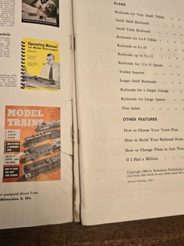 Vintage 101 Track Plans for Model Railroaders 1957 Second Printing Book - Picture 3 of 9
