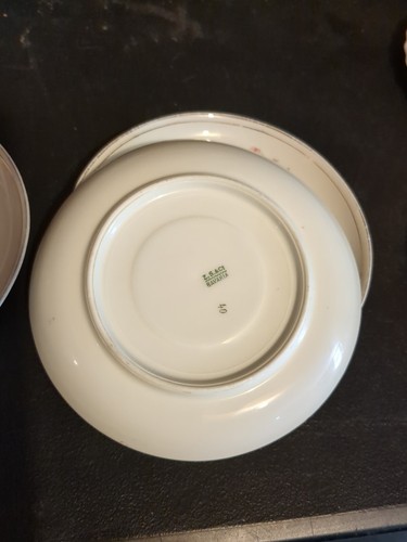 Z S & Co (Scherzer) Bavaria Set of 3 Saucers Only Pink Roses Pattern 508 - Picture 12 of 16