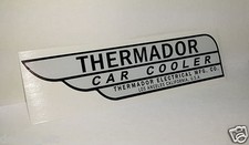 Gray Thermador Car Cooler Sticker Evaporative Swamp Cooler Decal