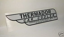 GRAY Thermador Car Cooler Sticker, evaporative swamp cooler decal