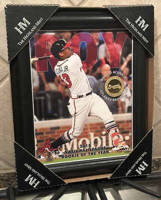 Ronald Acuna Jr. Atlanta Braves Highland Mint 2018 NL Rookie of the Year 39/2018