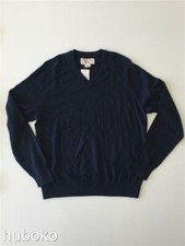 AN ORIGINAL PENGUIN Men's Lightweight V-Neck Knit Sweater Large Dark Blue NWT