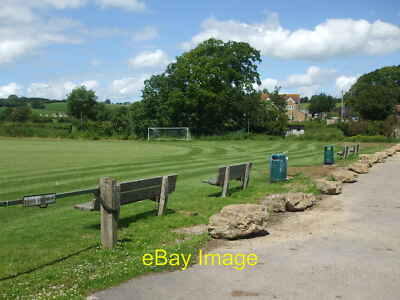 Photo 12x8 Witham Friary cricket and football ground Seating for the crowd c2019