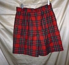 Collectable Gold Giorgio Sant Angelo wool Shorts plaid 14 Vintage lined