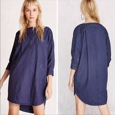 Urban Outfitters BDG Everly Denim Dolman Sleeve Dress Sz XS