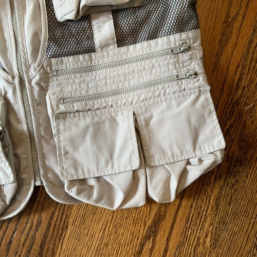 Vintage FOTODIOX Photography Photographers Vest Sz Large Full Zip Multi-pocket - Picture 7 of 12