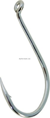 Gamakatsu Octopus Hook 7/0 | Barbed, Needle Point, Non-Offset, Ringed Eye | NS Black | 6 Pack - View #9