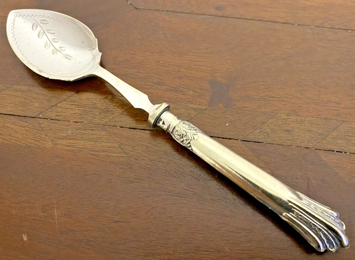 Antique English Art Nouveau Silver Plated Jam Spoon
