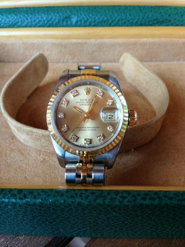 Rolex Lady Datejust acciaio e oro con diamanti | eBay