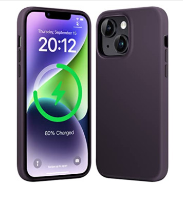 Mkeke Silicone Magnetic Case For Apple iPhone 13/14 6.1'' -Purple-