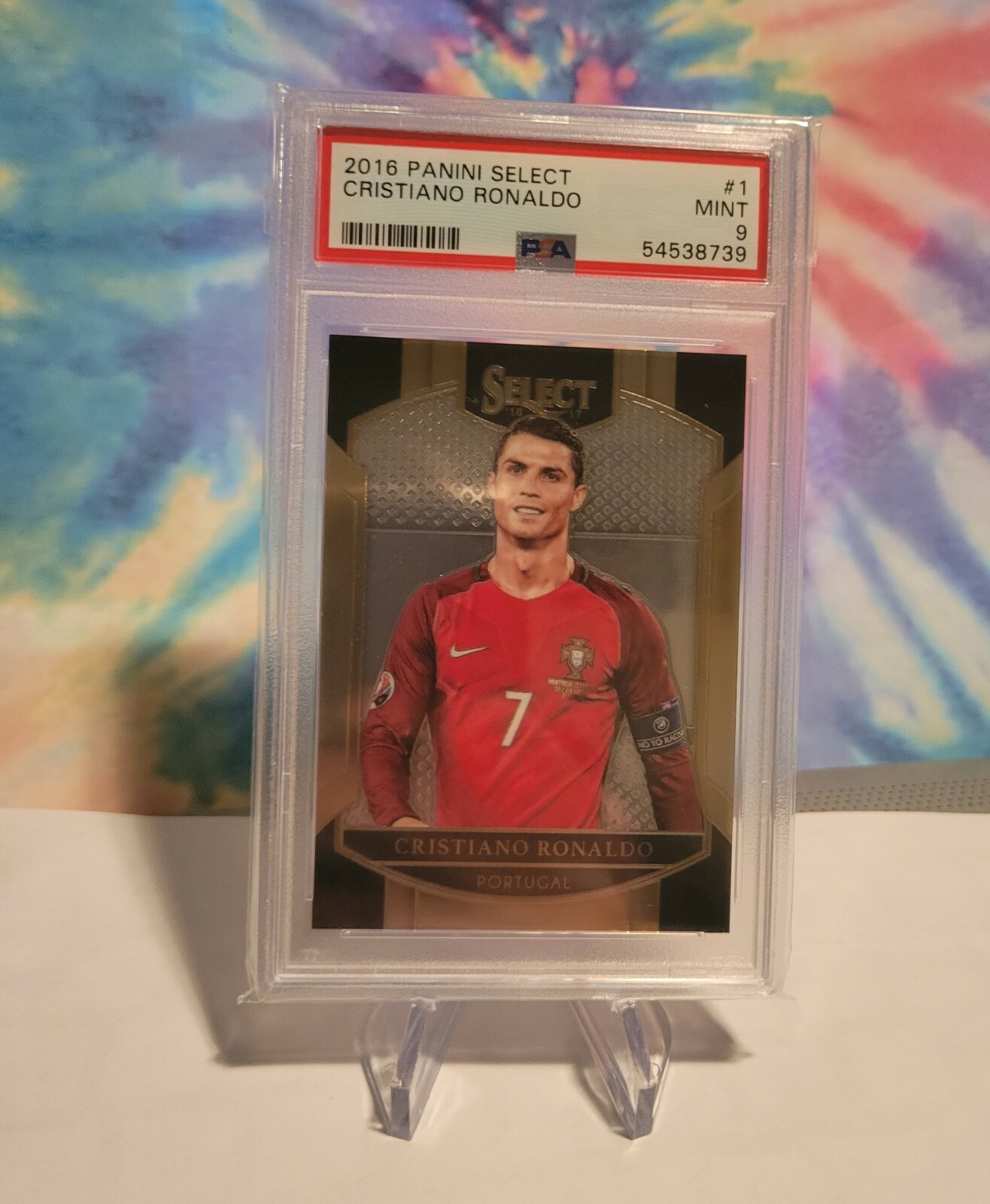 2016 Panini Select #300 Cristiano Ronaldo PSA 9
