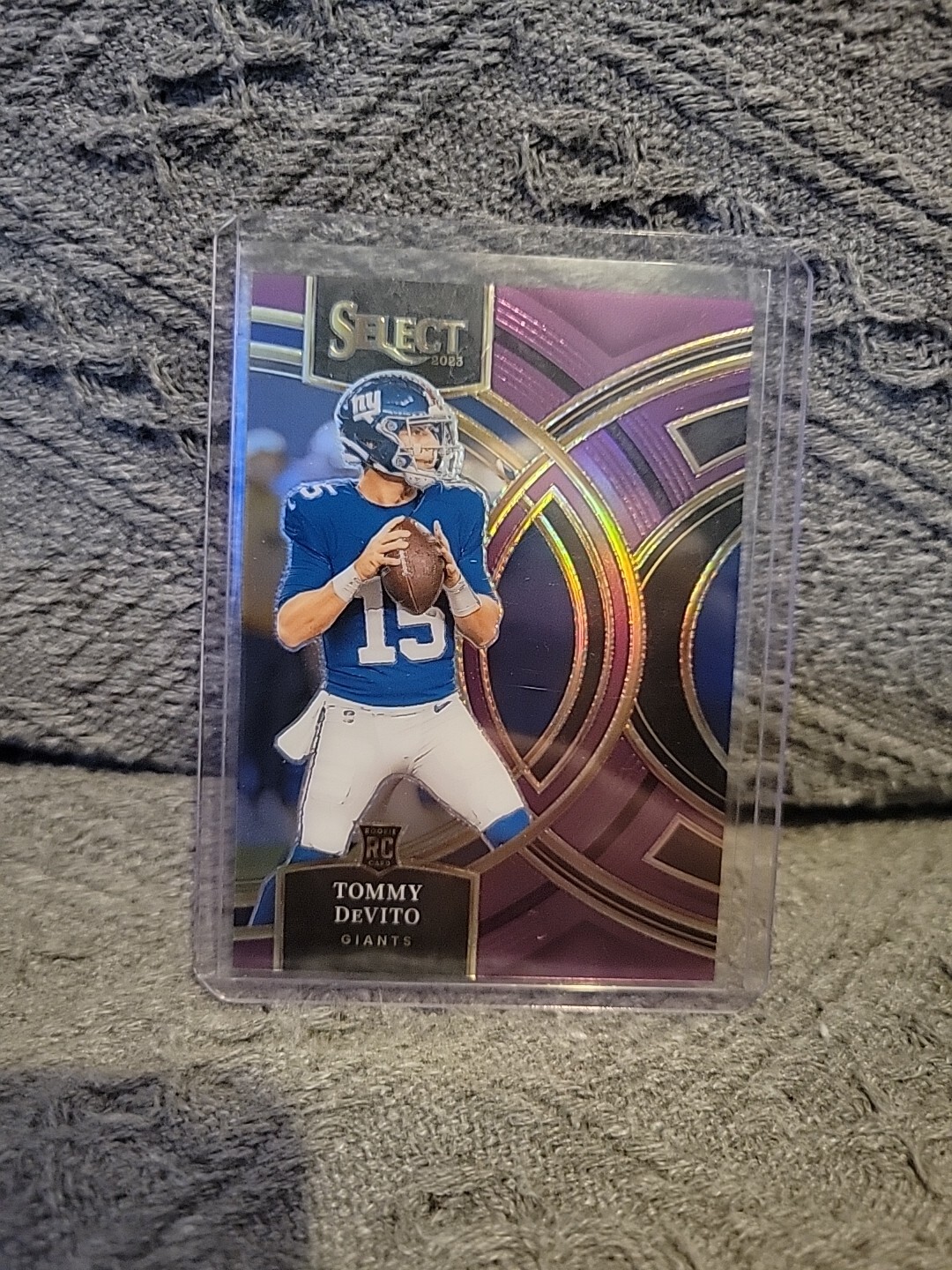 2023 Select Tommy Devito  Premier Level Purple /75   giants #102 rookie RC