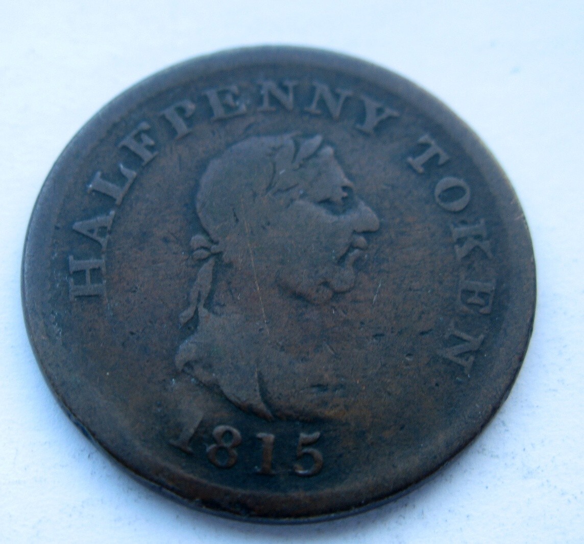 1815 Nova Scotia Halfpenny Token - Success to Navigation & Trade, NS-23A2