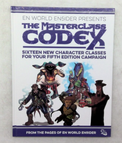 5E THE MASTERCLASS CODEX RPG BOOK 16new character classes 4-5th edition campaign