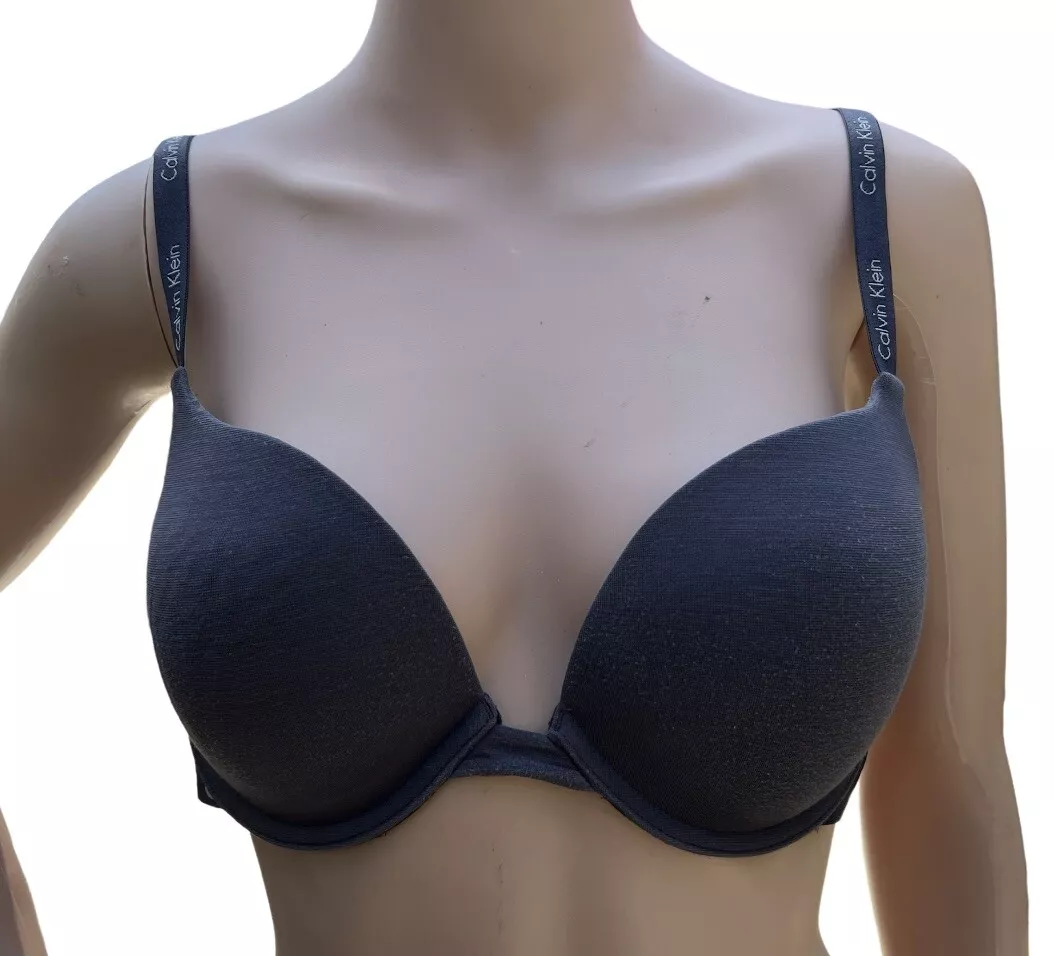 Calvin Klein womens Logo Ukuran bra gray Sz 36C