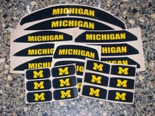 MICHIGAN WOLVERINES Navy Bumper Football Helmet Decal Qty 1 FULL Sz 3M 20MIL