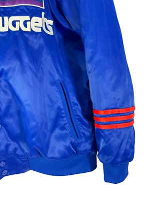 【NBA ウォームアップ】adidas ナゲッツ ウォームアップジャケット adidas Denver Nuggets Light Blue Warm-Up Full Zip Performance Jacket