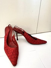 Sonia Rykiel Paris Red Designer Vintage Heels, Lightly Used, Limited Edition